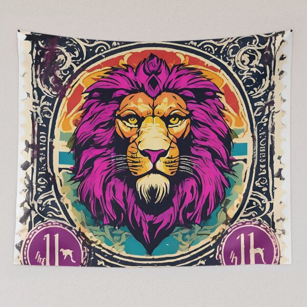 Item preview, Majestic Lion: A Vintage Stamp designed and sold by Vintagestamps.