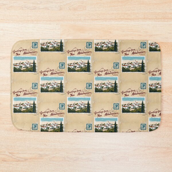 Item preview, Greetings from Nea Alikarnassos Crete Greece Postcard Vintage Retro Travel Vintage designed and sold by TravelPostcardGems.