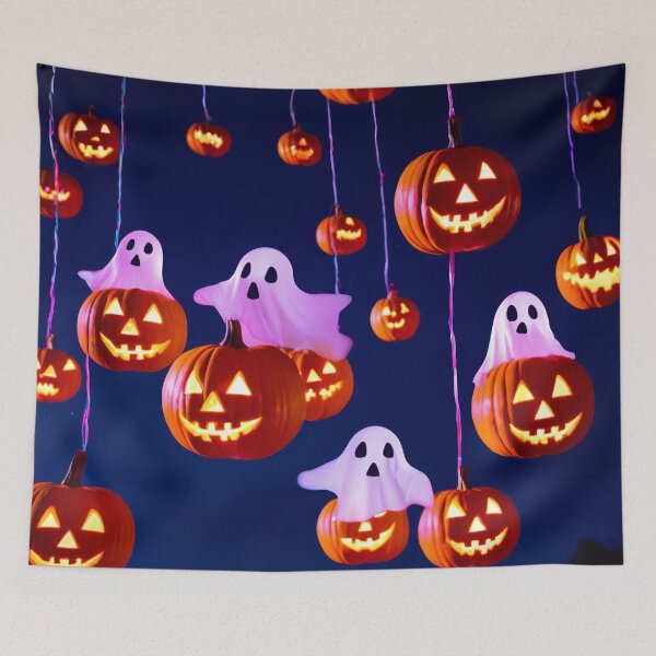Item preview, Floating Halloween Pumpkins designed and sold by CharismaticMindArt.