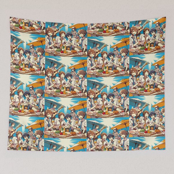 Item preview, Manga Summer Festival Pop Art Style designed and sold by artofuniverse.