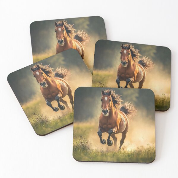 Item preview, Wild horse running through the countryside - Animal photo designed and sold by TheArtistOf2022.