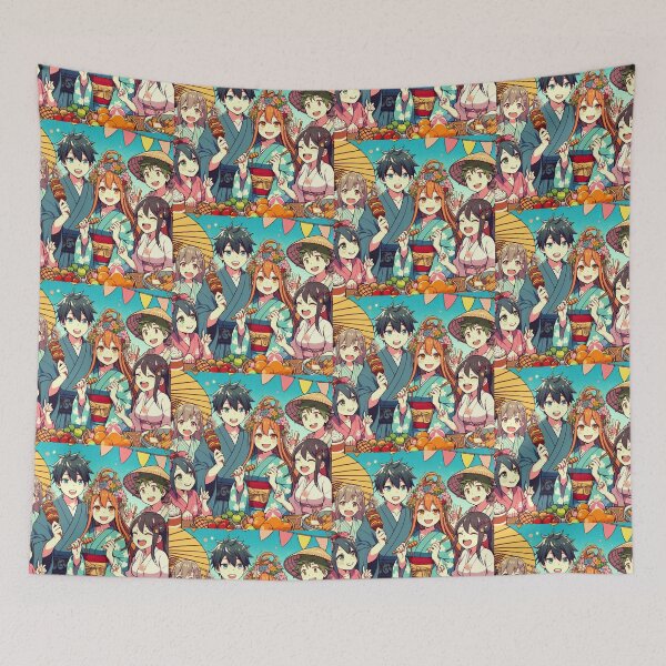 Item preview, Manga Summer Festival Pop Art Style designed and sold by artofuniverse.
