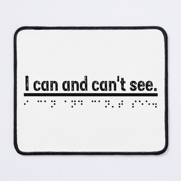 Item preview, I can and can't see - Black  designed and sold by Bad Zombie .