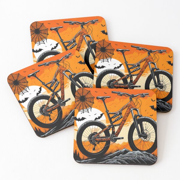 Item preview, Orange Halloween MTB Adventure designed and sold by GrizzlyCollective.