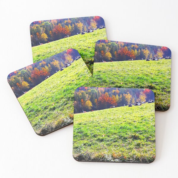Item preview, Autumnn NH cows on a hillside  designed and sold by Bar-D.