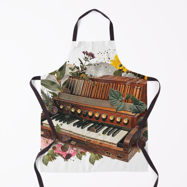 Item preview, Collage Wall Art T-shirt Design: Old Wooden Piano designed and sold by ForeverPrintsOK.