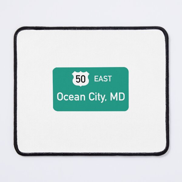 Item preview, Ocean City Maryland Route 50 Sign designed and sold by delmarvastickers.