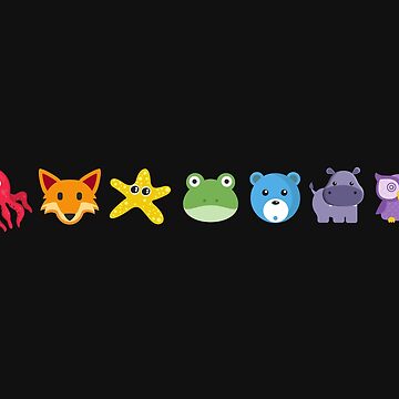 Artwork thumbnail, Rainbow Animals Design | LGBTQ+ Pride, Cute & Colourful by Iconic Days