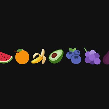 Artwork thumbnail, Rainbow Fruit Design | LGBTQ+ Pride, Colourful & Fruity by Iconic Days