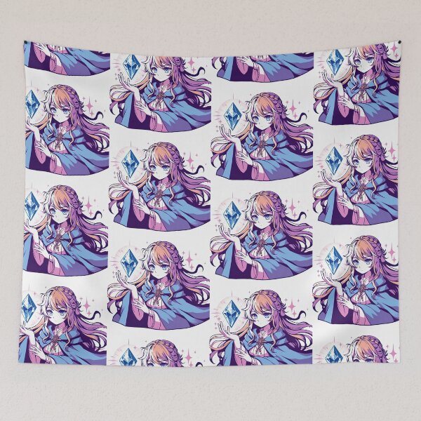 Item preview, Anime Character Holding Crystal Pop Art Style designed and sold by artofuniverse.