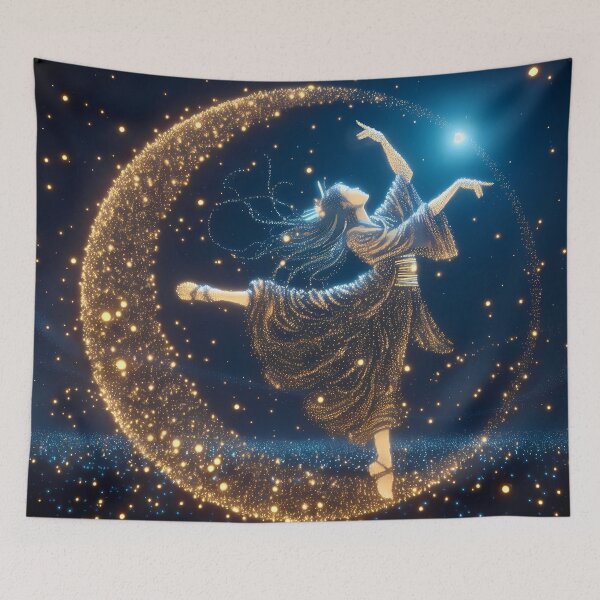Item preview, Dancer Made of Lights, Ai Generated Art  designed and sold by ACC .