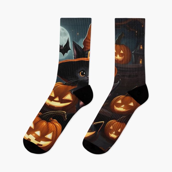 Item preview, Black Kittens and Jack O '- lantern II designed and sold by CharismaticMindArt.