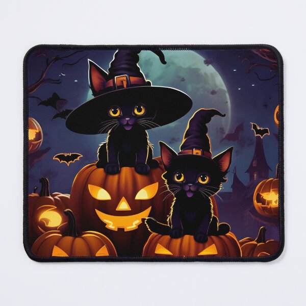 Item preview, Black Kittens and Jack O '- lantern designed and sold by CharismaticMindArt.