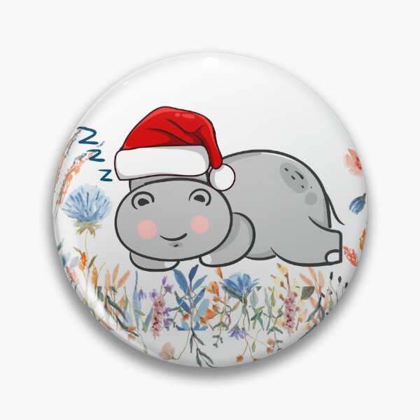 Item preview, christmas baby hippo cute funny wildflower gift mom dad ,christmas tree , moo deng designed and sold by PROTONEDL.