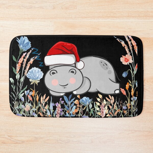 Item preview, christmas baby hippo cute funny wildflower gift mom dad ,christmas tree , moo deng designed and sold by PROTONEDL.