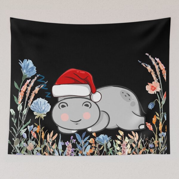 Item preview, christmas baby hippo cute funny wildflower gift mom dad ,christmas tree , moo deng designed and sold by PROTONEDL.