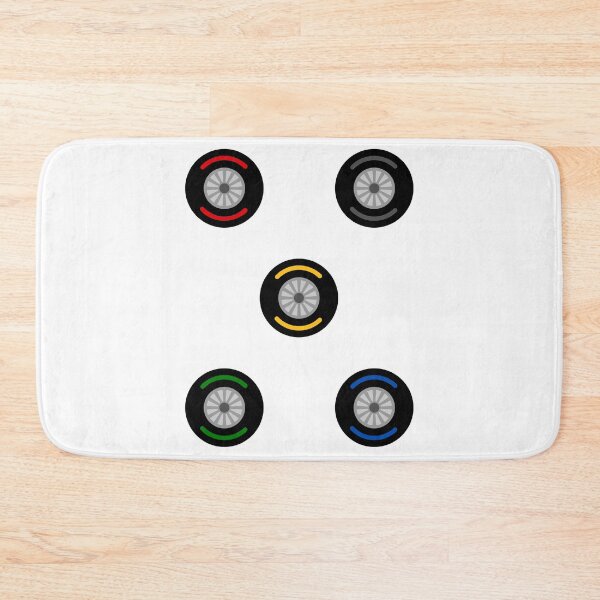 Item preview, 5 F1 Tires: Soft, Medium, Hard, Inter, Wet designed and sold by RacerFan.