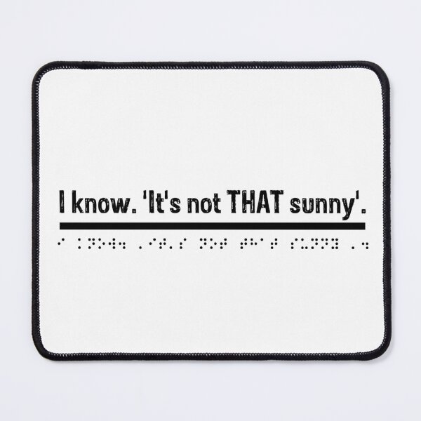 Item preview, I know. 'It's not THAT sunny'. - Black  designed and sold by Bad Zombie .