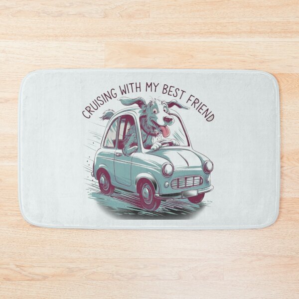 Item preview, Dog Enjoying a Fun Retro Car Ride designed and sold by Petpixy.