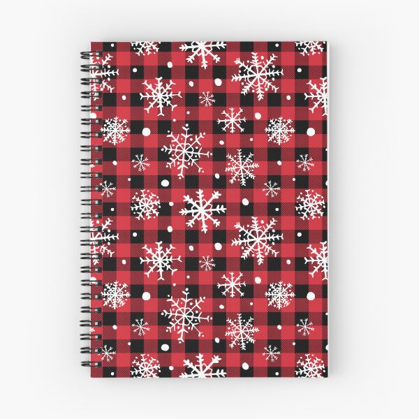Item preview, Red Black Christmas Buffalo Plaid Check with Cute Snowflakes designed and sold by Pravokrugulnik.