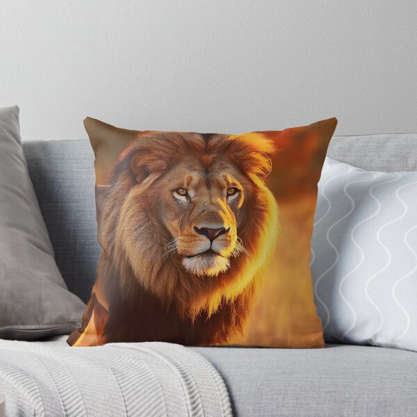 Item preview, The Mighty lion at sunrise in Africa - Wildlife photo designed and sold by TheArtistOf2022.