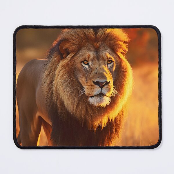 Item preview, The Mighty lion at sunrise in Africa - Wildlife photo designed and sold by TheArtistOf2022.