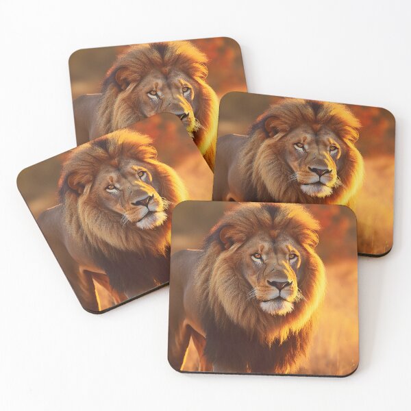 Item preview, The Mighty lion at sunrise in Africa - Wildlife photo designed and sold by TheArtistOf2022.