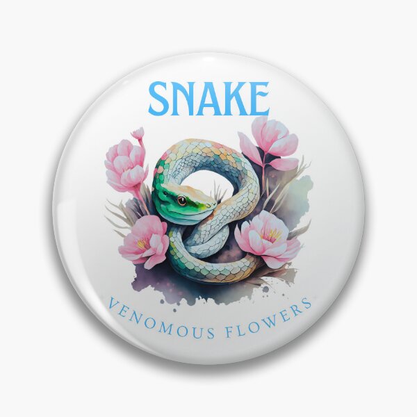 Item preview, Pink Vintage green pastel Snake-Year of the Snake ver14- Chinese Zodiac Theme-white Background designed and sold by CosmicNook1.