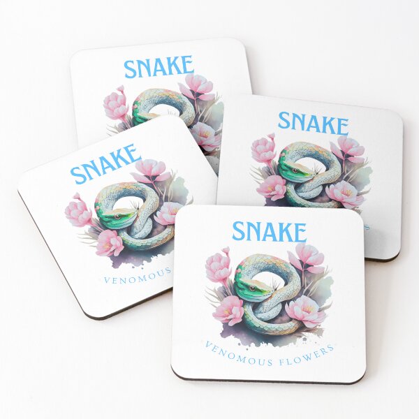 Item preview, Pink Vintage green pastel Snake-Year of the Snake ver14- Chinese Zodiac Theme-white Background designed and sold by CosmicNook1.