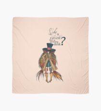 Why is a raven like a writing desk ? - Mad Hatter Scarf