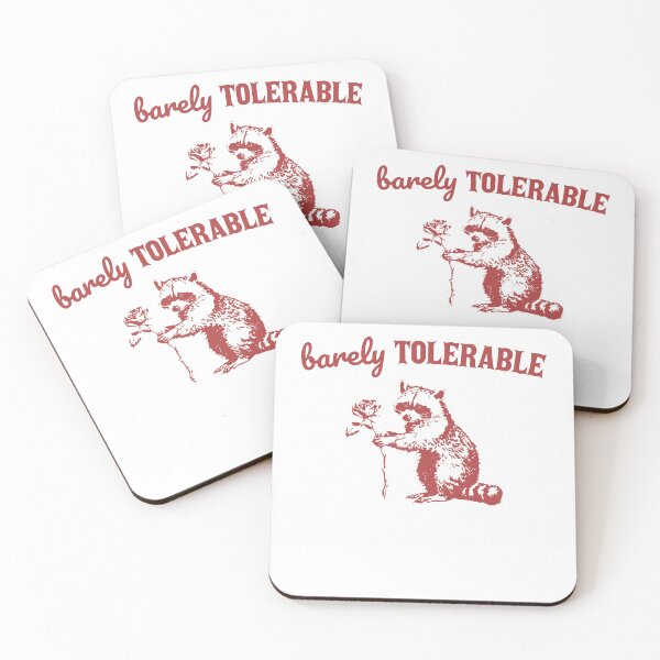 Item preview, Barely Tolerable Raccoon Graphic Design designed and sold by TocaLuna.