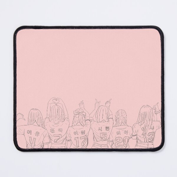 Item preview, Everglow K-pop band outline art designed and sold by Eclectic-aww.