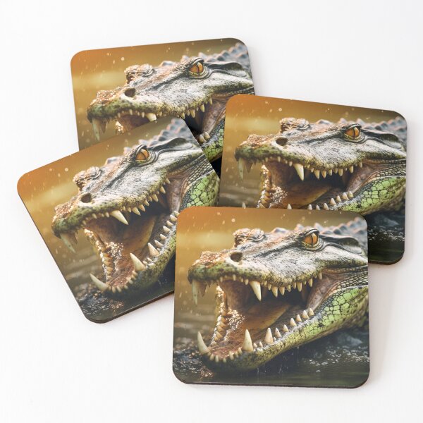 Item preview, Crocodile aggressive look - Wildlife photo designed and sold by TheArtistOf2022.