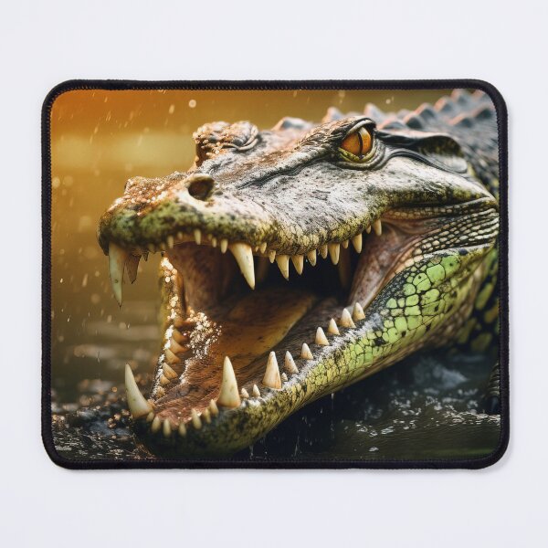 Item preview, Crocodile aggressive look - Wildlife photo designed and sold by TheArtistOf2022.