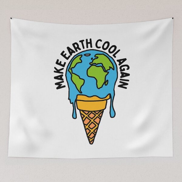 Item preview, Make Earth Cool Again Funny Design designed and sold by Climactify.