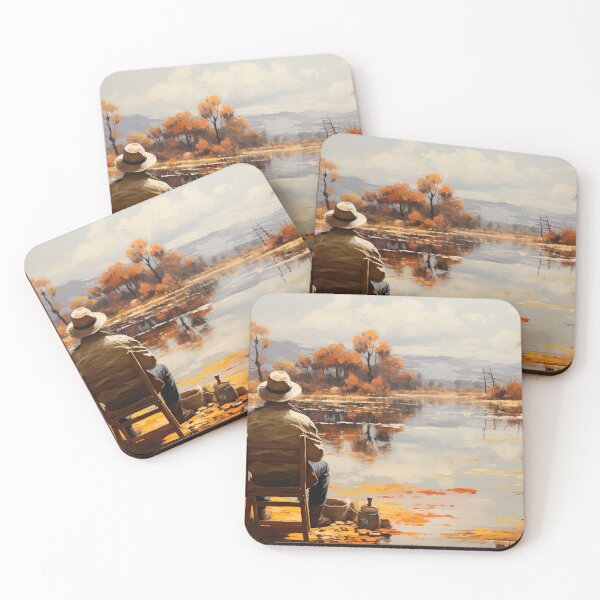 Item preview, Farmhouse - Man At Lake designed and sold by KootenayDesigns.