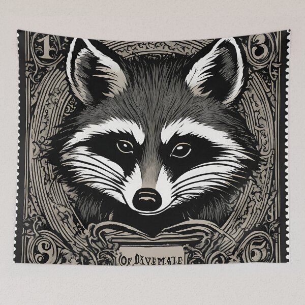 Item preview,  Vintage Raccoon Stamp designed and sold by Vintagestamps.