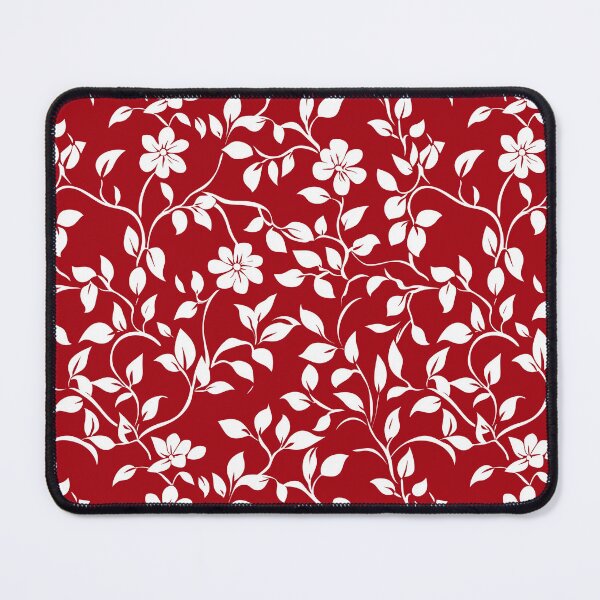 Item preview, White and red flower pattern designed and sold by valerko26.