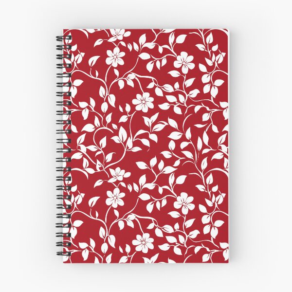 Artikelvorschau, Weißes und rotes Blumenmuster entworfen und verkauft von valerko26.