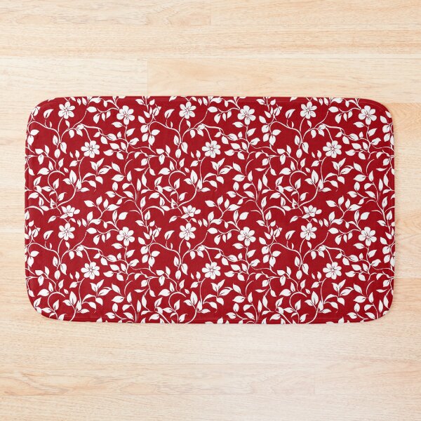 Item preview, White and red flower pattern designed and sold by valerko26.