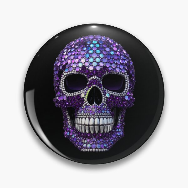Item preview, Purple Diamante Skull designed and sold by Tau Tia L Douglass.