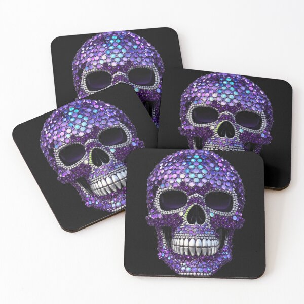 Item preview, Purple Diamante Skull designed and sold by Tau Tia L Douglass.