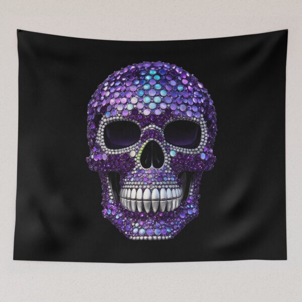 Item preview, Purple Diamante Skull designed and sold by Tau Tia L Douglass.