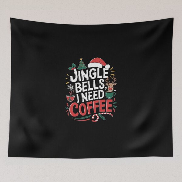 Item preview, Jingle Bells, I Need Coffee, Funny Christmas Coffee designed and sold by love3617.