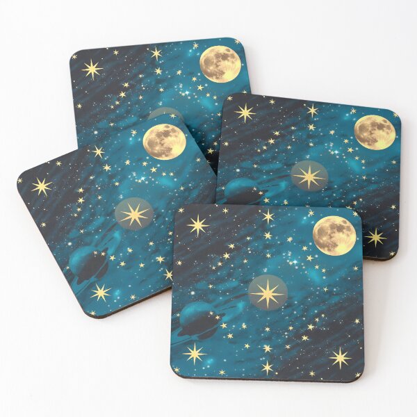Item preview, A night sky with stars and the moon designed and sold by Arthaven10 ⭐⭐⭐⭐⭐.
