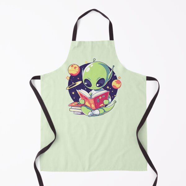 Item preview, Cute Bookish Alien designed and sold by RetroPrints.