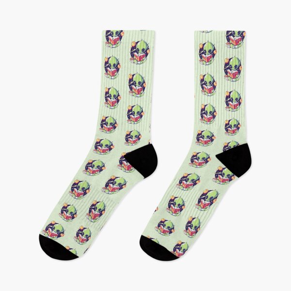 Item preview, Cute Bookish Alien designed and sold by RetroPrints.