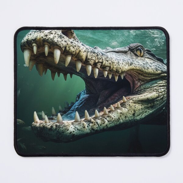 Item preview, Crocodile aggressive look underwater - Wildlife photo designed and sold by TheArtistOf2022.
