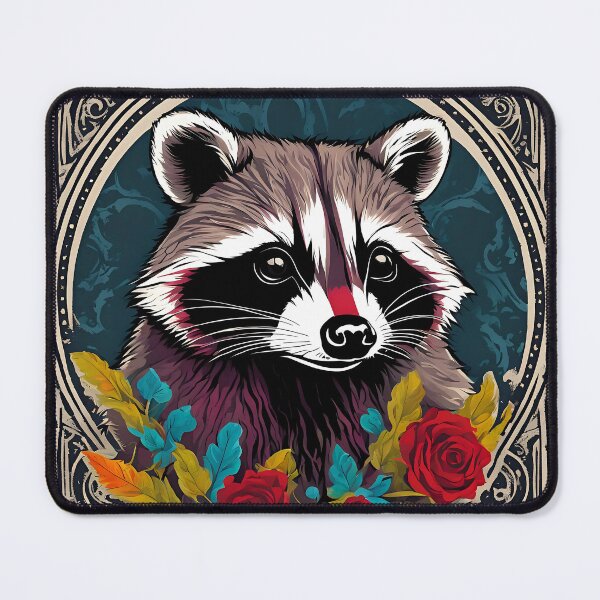 Item preview, Raccoon in Vintage Postage Stamp designed and sold by Vintagestamps.