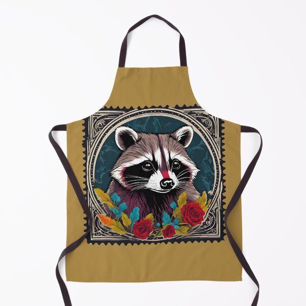 Item preview, Raccoon in Vintage Postage Stamp designed and sold by Vintagestamps.
